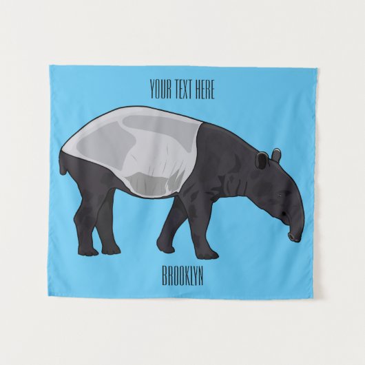 タピール漫画イラストレーション タペストリー (正面(横))