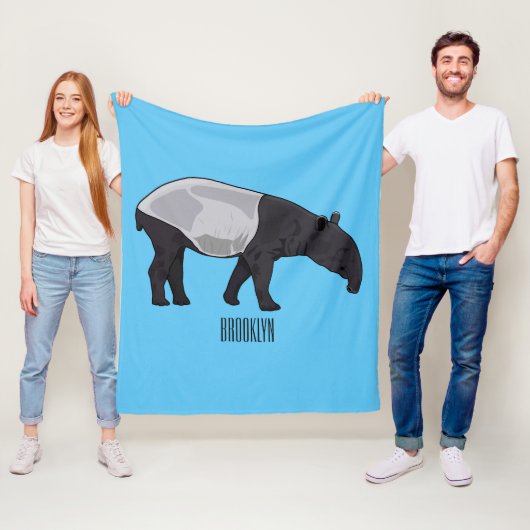 タピール漫画イラストレーション フリースブランケット (インサイチュ)