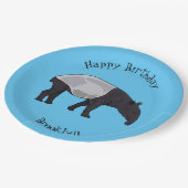 タピール漫画イラストレーション ペーパープレート (アングル)