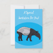 タピール漫画イラストレーション 招待状 (裏面)