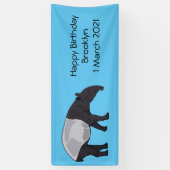 タピール漫画イラストレーション 横断幕 (縦)