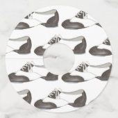 タピー誕生日オックスフォードタップダンス先生シューズ ワイングラスタグ (正面)