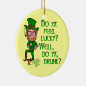 タフおもしろい・ラッキー・レ飲ープチャン セラミックオーナメント (右)