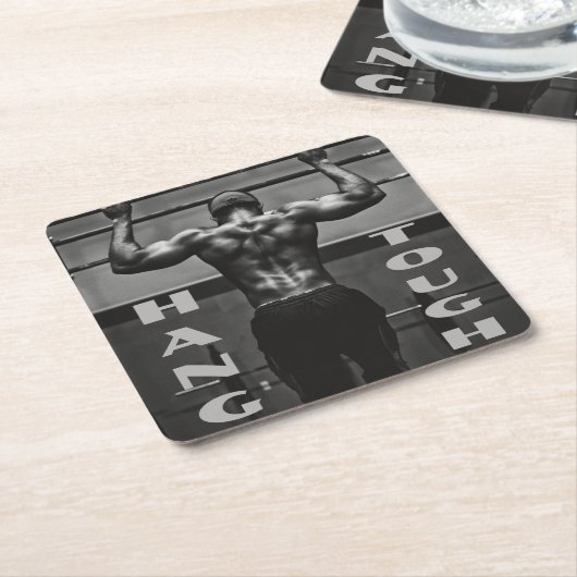 タフつるマッスルマントレーニングジム スクエアペーパーコースター (アングル)