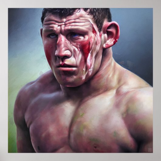 タフなゲームだった – キャンバスアートプリント ポスター (正面)