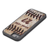 タフなパーソナライズされたヴィンテージ野球iPhoneのケース Case-Mate iPhoneケース (底)