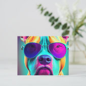 タフなピットブル ポストカード (スタンド正面)