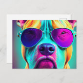 タフなピットブル ポストカード (正面/裏面)