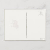 タフなブルドッグ付き犬はがき ポストカード (裏面)