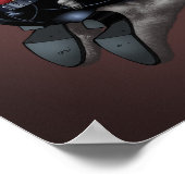 タフなブロンドのパンクガール – アルリオが戦う準備ができて ポスター (角)