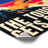 タフなポスターやる気を起こさせるだ ポスター (角)