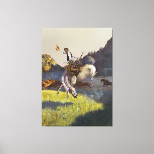 「タフなモノを取り扱う」西洋美術 キャンバスプリント (正面)