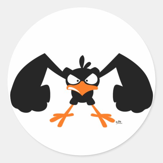 タフなリル'バーディ：)ステッカー ラウンドシール (正面)