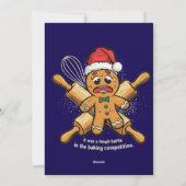 「タフな戦い」ハッピー・クリスマス　ジンジャーブレッドマン シーズンカード (裏面)