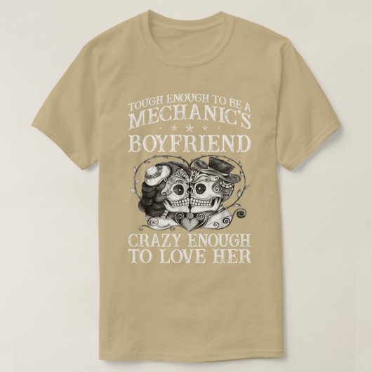 タフな整備士ボーイフレンド整備士T Tシャツ (デザイン正面)