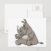 タフな漫画Rhino ポストカード (正面/裏面)