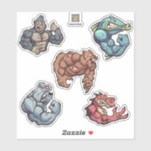 タフな男のステッカー シール (シート)