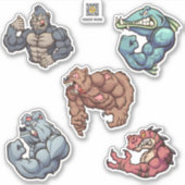 タフな男 シール (正面)