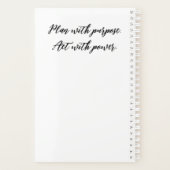 タフな精神、強い計画 - モチベーションPlanner De プランナー手帳 (裏面)