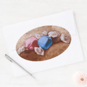 タフィーのステッカー 楕円形シール (封筒)