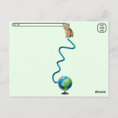 タフィー・マックスタッフによるハッピーワールドハガードデー – Cat ポストカード (裏面)