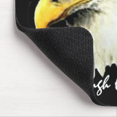 タフオールドバードおもしろい引用文ハゲ絵画ワシ マウスパッド (コーナー)