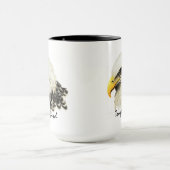 タフオールドバードバルドイーグルUSA軍隊引用文 マグカップ (中央)