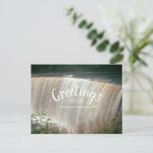 タフカメノン秋グリーティングミシガンウォーターフォール ポストカード (スタンド正面)