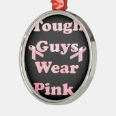 タフガイ衣服ピンク メタルオーナメント (左)