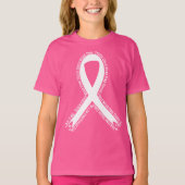 タフガール衣服ピンク乳がん認識度 Tシャツ (正面)