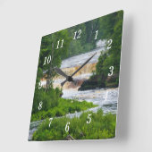 タフクアメノンザロワー秋ウォールクロック スクエア壁時計 (傾斜)