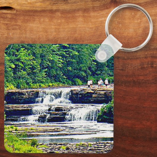 タフクアメノン秋州パークローワー秋、ミシガン キーホルダー (裏面)