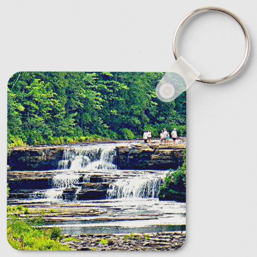 タフクアメノン秋州パークローワー秋、ミシガン キーホルダー (裏面)