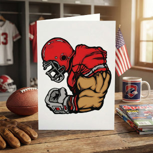 タフサッカー戦士マスコットレッドヘルメットマッスル カード