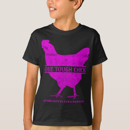 タフシック線維筋痛戦士 – 認識度 Tシャツ (正面)