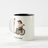 タフテキサス州ランチャー怒とナース対決 ツートーンマグカップ (正面左)