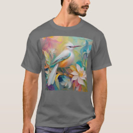 タフテッドゴールデンランピングファンタジー鳥 Tシャツ