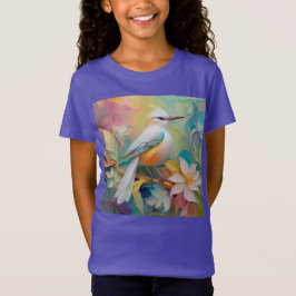 タフテッドゴールデンランピングファンタジー鳥 Tシャツ