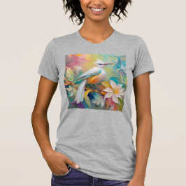 タフテッドゴールデンランピングファンタジー鳥 Tシャツ