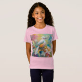 タフテッドゴールデンランピングファンタジー鳥 Tシャツ (正面フル)