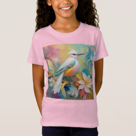 タフテッドゴールデンランピングファンタジー鳥 Tシャツ