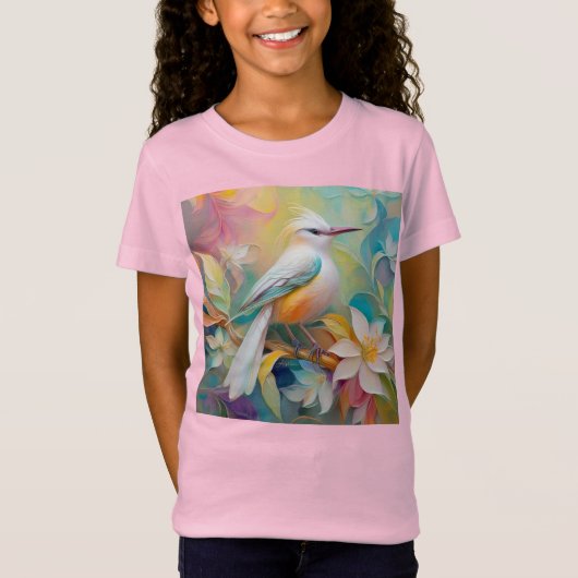 タフテッドゴールデンランピングファンタジー鳥 Tシャツ (正面)