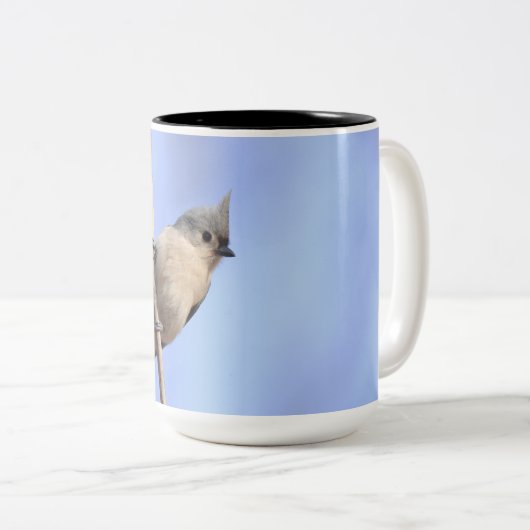 タフテッドタイトマウスの写真を持つ2つのトーンマグカップ ツートーンマグカップ (正面右)