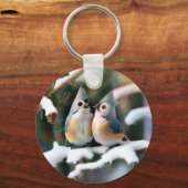 タフテッドタイトマウスカップル キーホルダー (正面)
