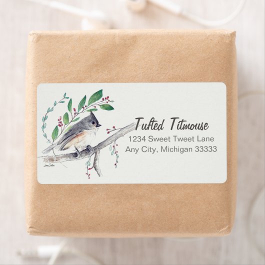 タフテッドタイトマウズバードアート ラベル (インサイチュ)