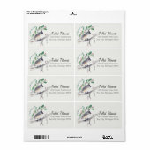 タフテッドタイトマウズバードアート ラベル (フルシート)