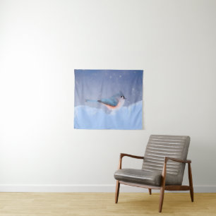 タフテッドタイト絵画マウスの – オリジナルワイルドバードアート タペストリー