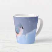 タフテッドティ絵画トマウスズ – かわいいオリジナルドッグアート カフェラテマグ (右アングル)