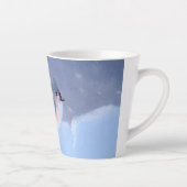 タフテッドティ絵画トマウスズ – かわいいオリジナルドッグアート カフェラテマグ (右)