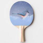 タフテッドティ絵画トマウスズ – かわいいオリジナルドッグアート 卓球ラケット (正面)